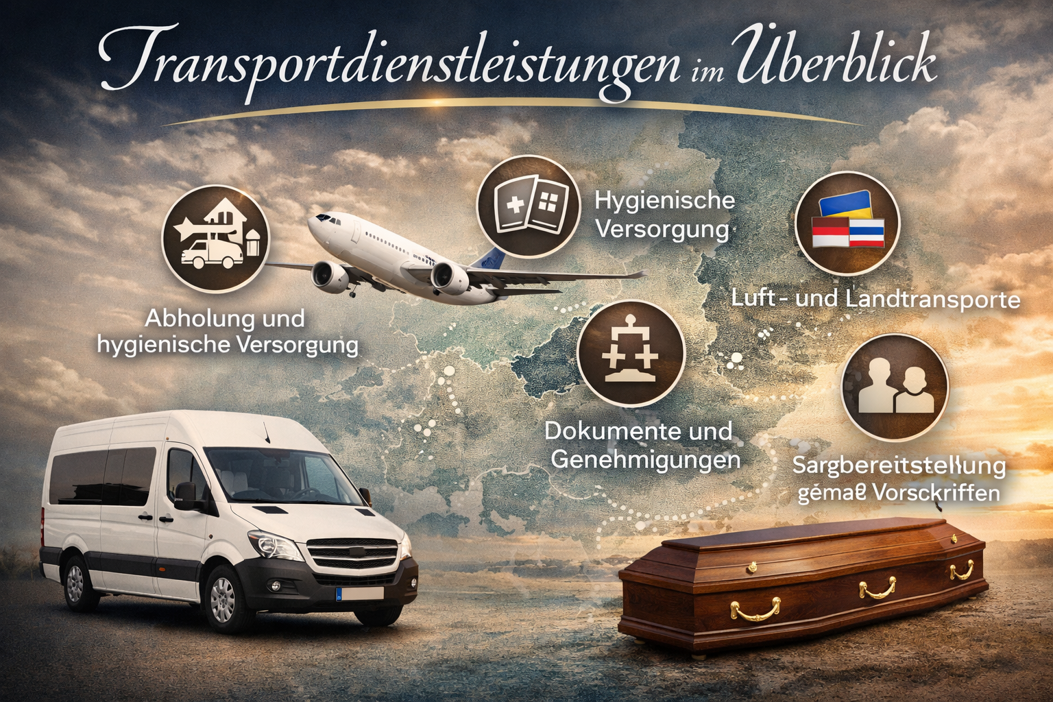 Überführung eines Verstorbenen ins Ausland durch Bestattungen Arkhipov Nürnberg